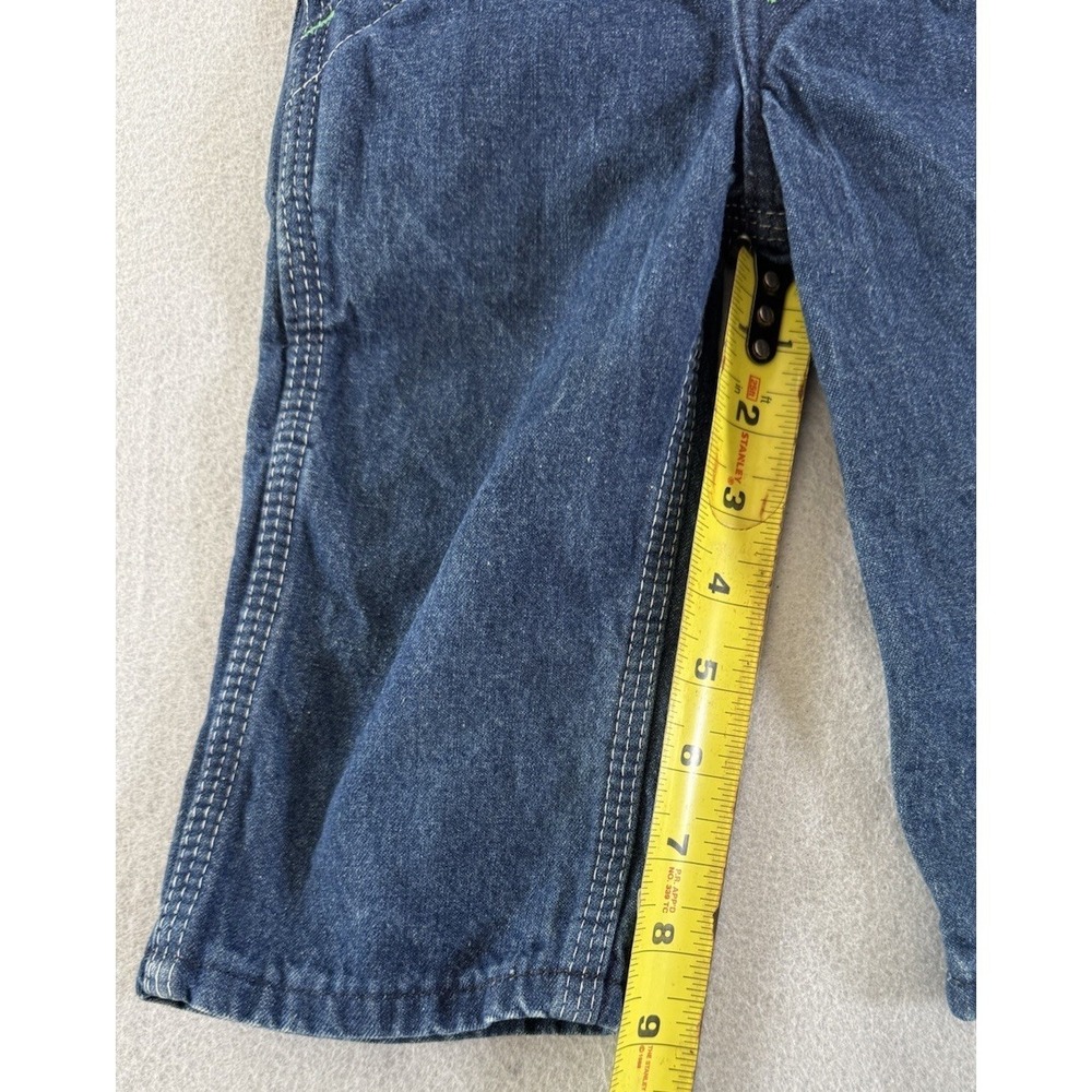 Vintage Washington Dee Cee Overalls Baby Toddler 18-24 Months 1970s Blue Denim - Picture 8 of 12